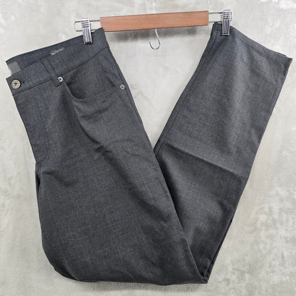 Brax Cooper Fancy Mens Pants 34x34 Grey Regular Fit Manager Wool Blend NWT